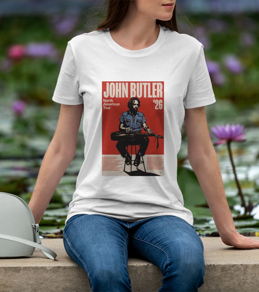 John Butler North American Tour 2026 Shows T-Shirt