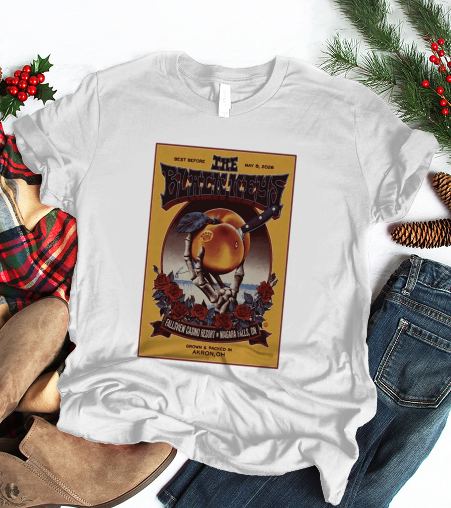 The Black Keys Fallsview Casino Resort Niagara Falls ON May 8 2026 Akron OH T-Shirt