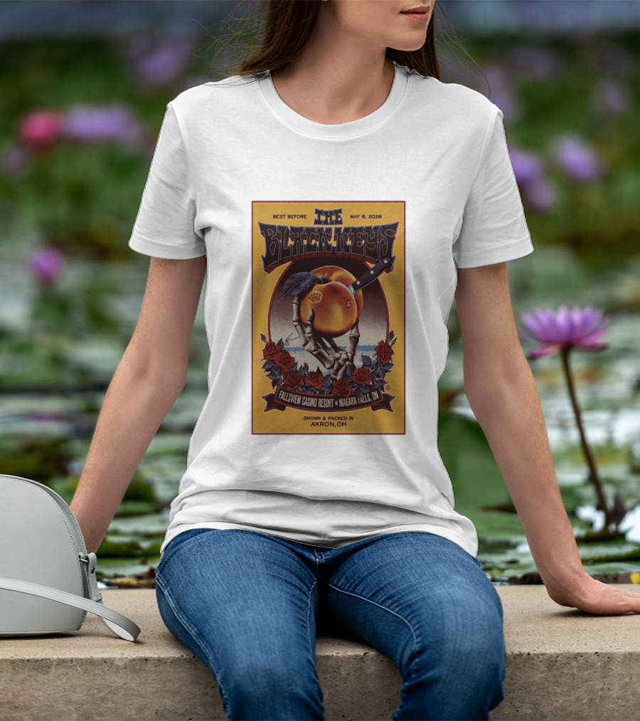 The Black Keys Fallsview Casino Resort Niagara Falls ON May 8 2026 Akron OH T-Shirt