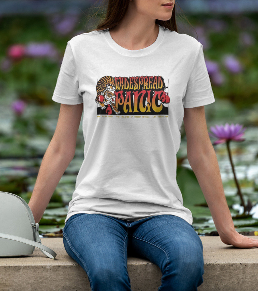 Widespread Panic May 8 10 2026 Las Vegas NV Tiger Boxing Gloves T-Shirt