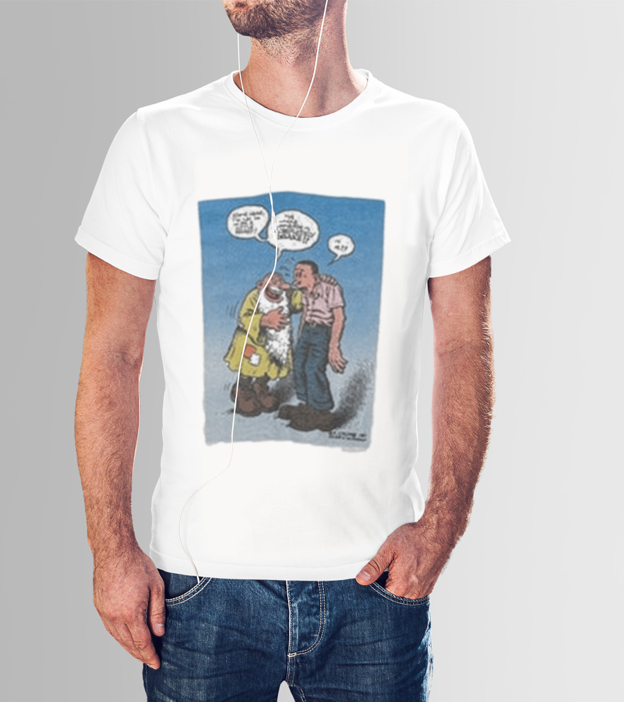 Barn Owl Seattle 1987 R. Crumb Mr Natural Comic Speech Bubbles T-Shirt