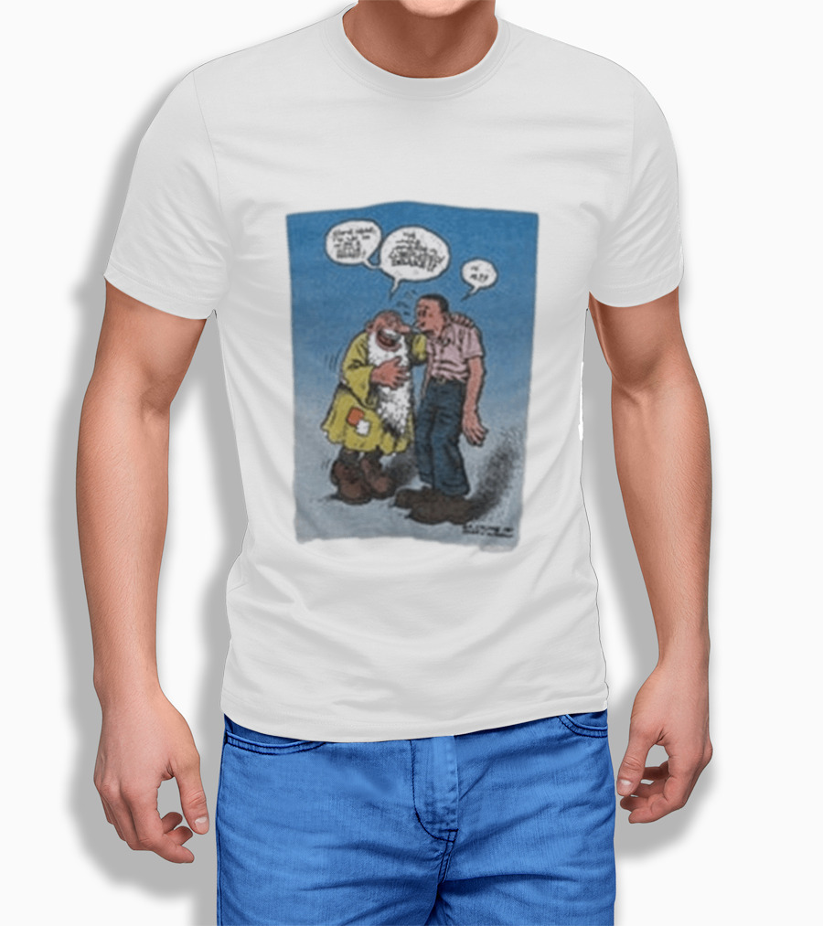Barn Owl Seattle 1987 R. Crumb Mr Natural Comic Speech Bubbles T-Shirt