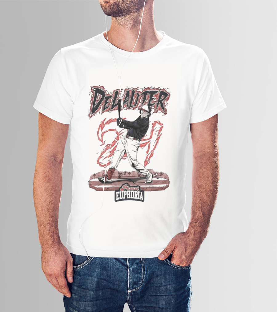 DeLauter Cosmic Euphoria Red Swing 21 T-Shirt