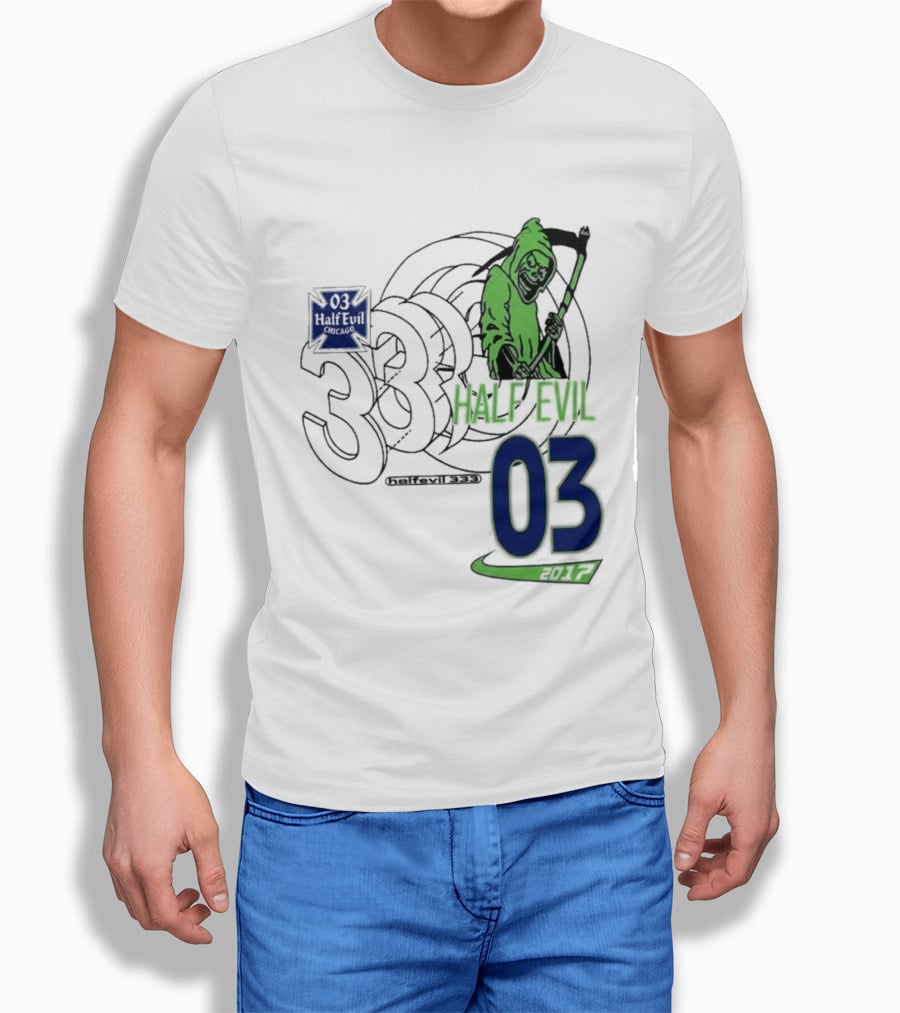 Halfevilco 333 Male Evil 03 Grim Reaper T-Shirt
