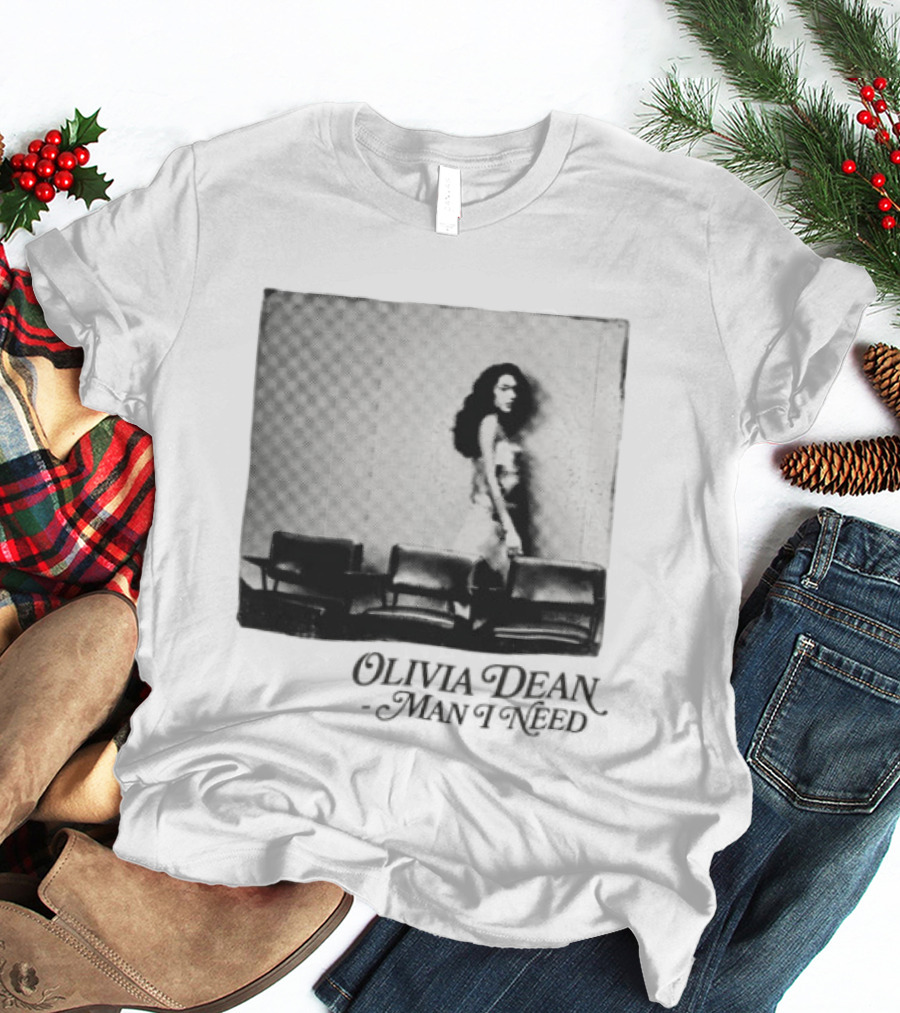Man I Need Olivia Dean Iconic Black And White Image T-Shirt