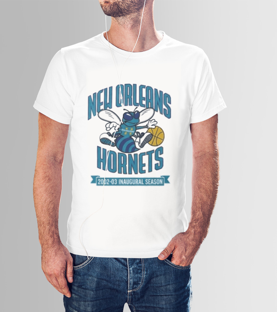 New Orleans Hornets Inaugural Season Basketball T-Shirt