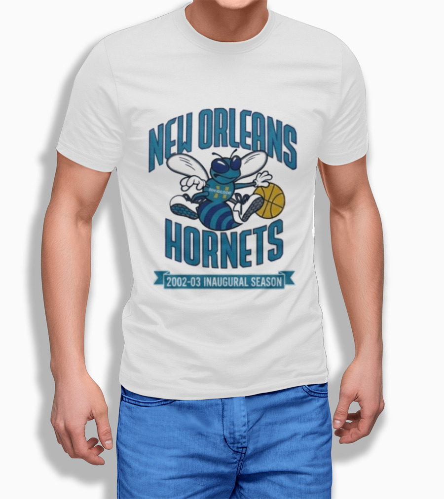 New Orleans Hornets Inaugural Season Basketball T-Shirt