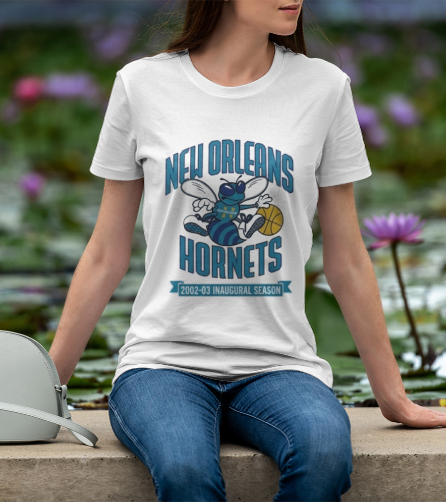 New Orleans Hornets Inaugural Season Basketball T-Shirt