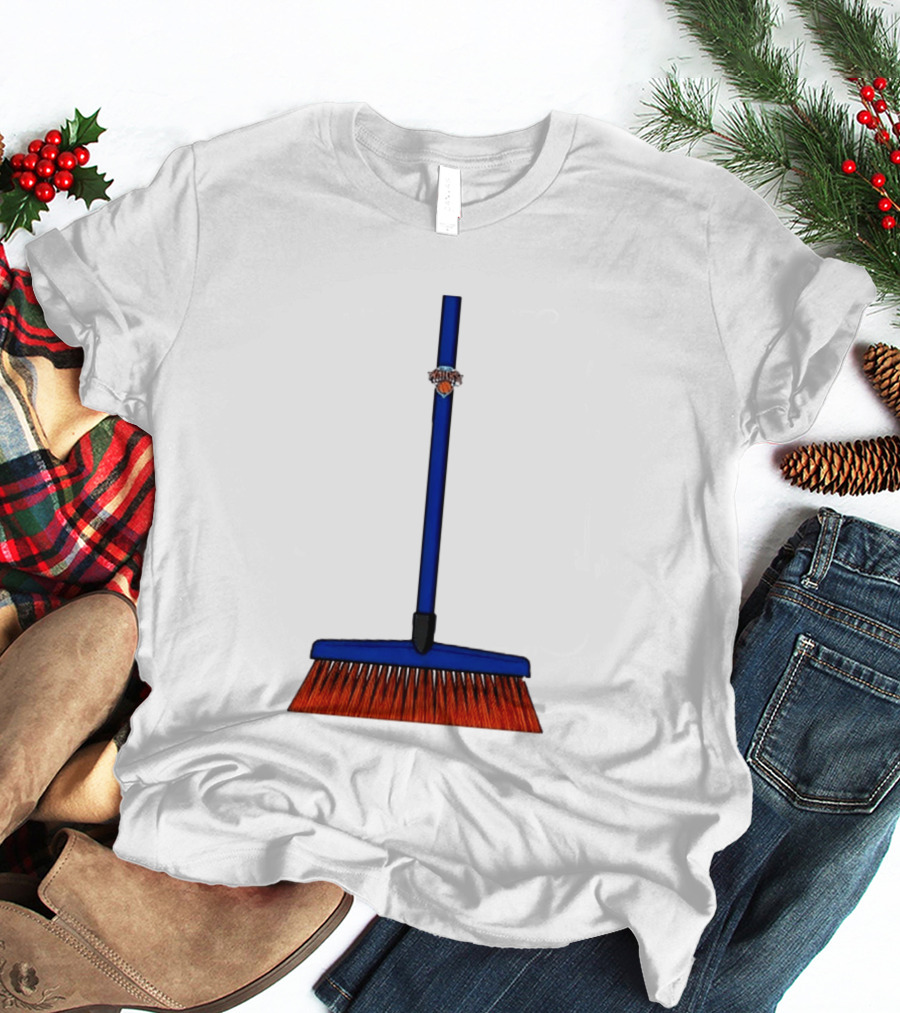 New York Knicks The Sweep 2026 Broom Basketball Fan Gear T-Shirt