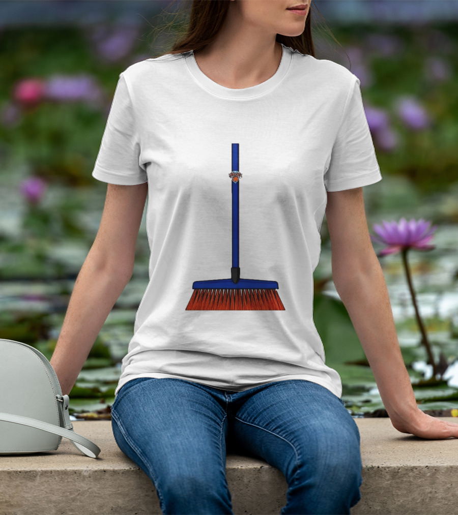 New York Knicks The Sweep 2026 Broom Basketball Fan Gear T-Shirt