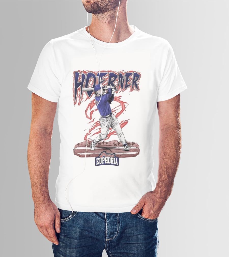 Hoerner The Blue Blaze Euphoria Baseball Player T-Shirt