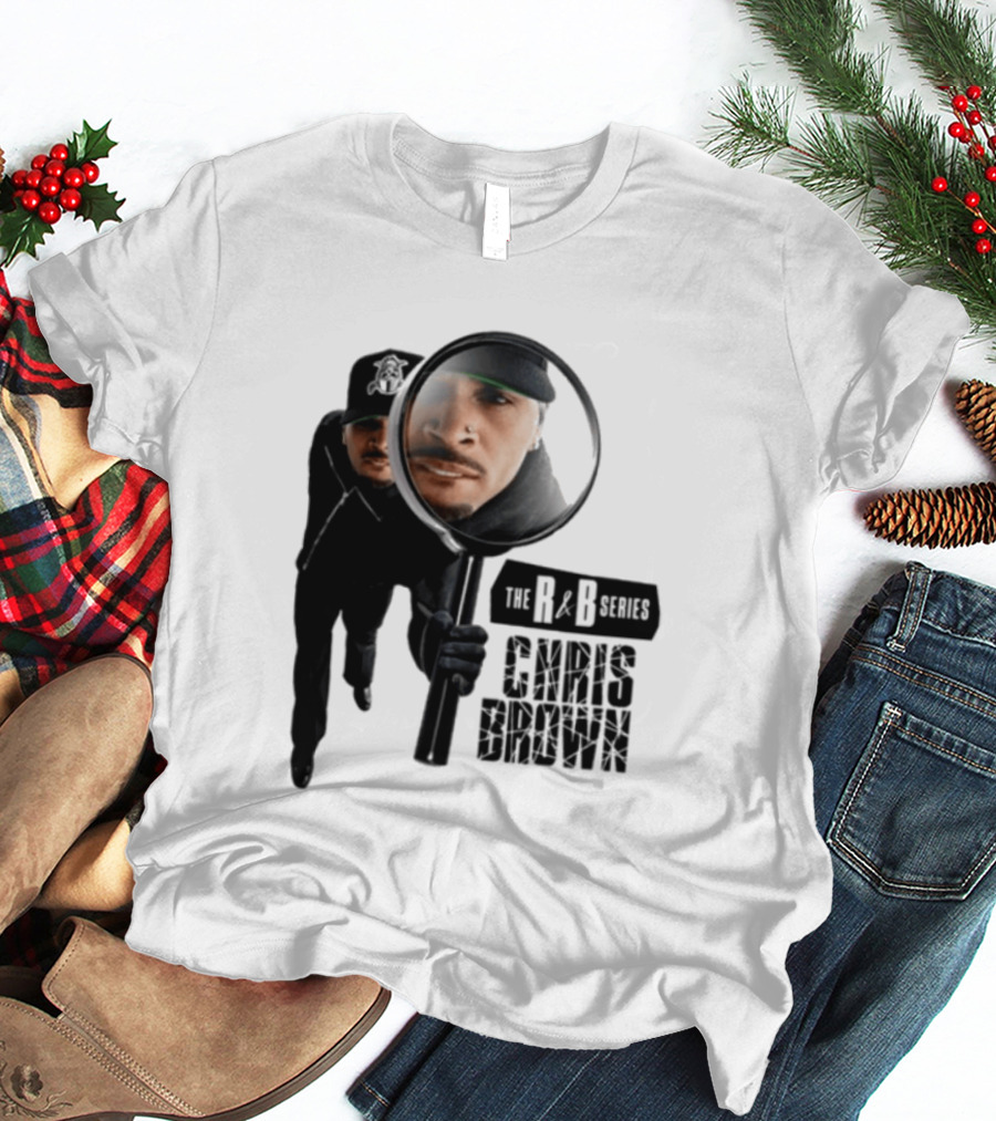 Chris Brown R&B Series Magnified Music Icon Magnifying Glass T-Shirt