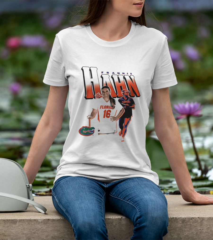 Florida Gators Lacrosse Frannie Hahn Number 16 Sports Team T-Shirt