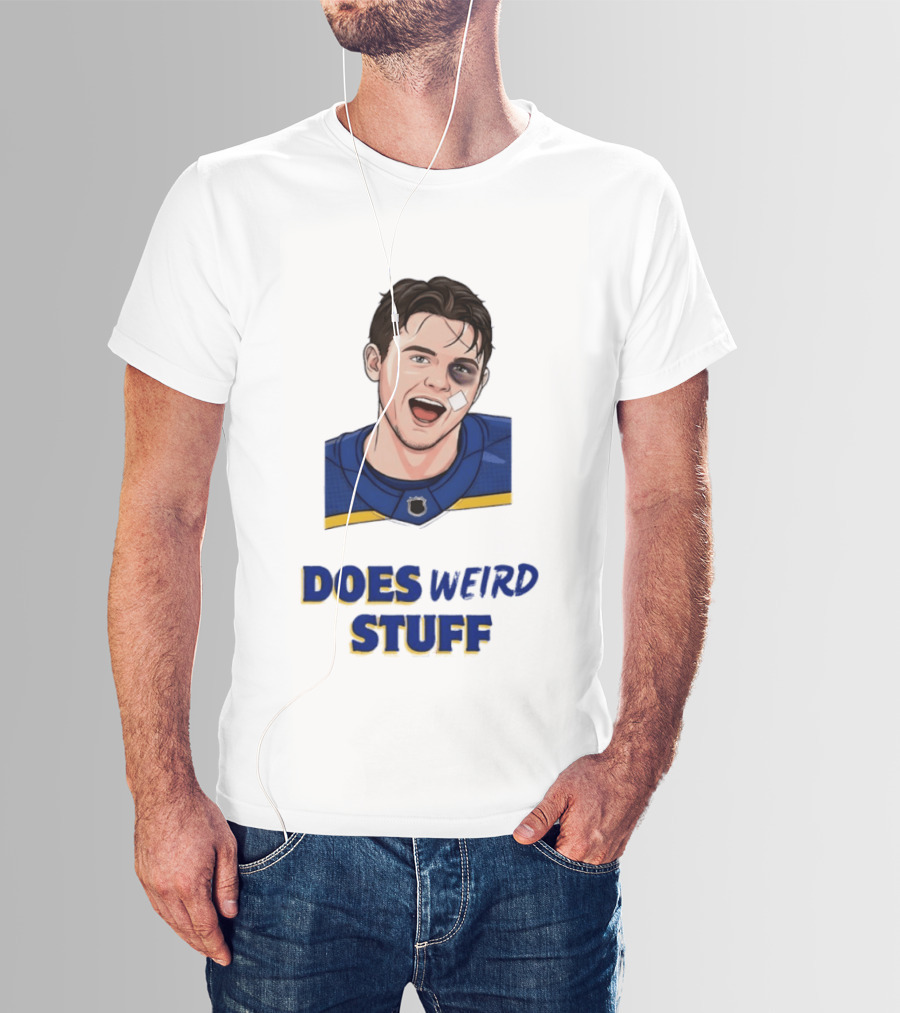 Jordan Binnington St. Louis Blues Does Weird Stuff T-Shirt