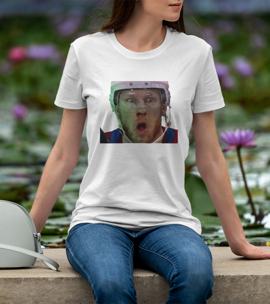 Nathan MacKinnon What The Puck Reaction Hockey T-Shirt