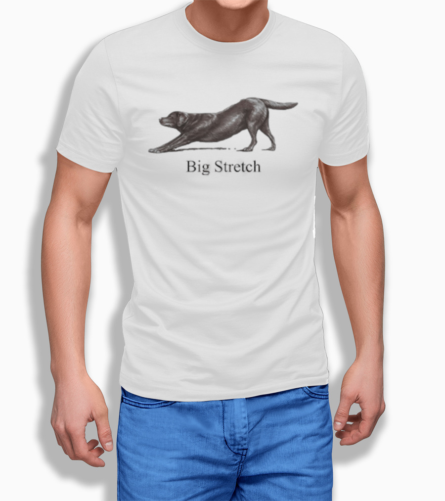 Big Stretch Labrador Retriever Stretching Pose T-Shirt