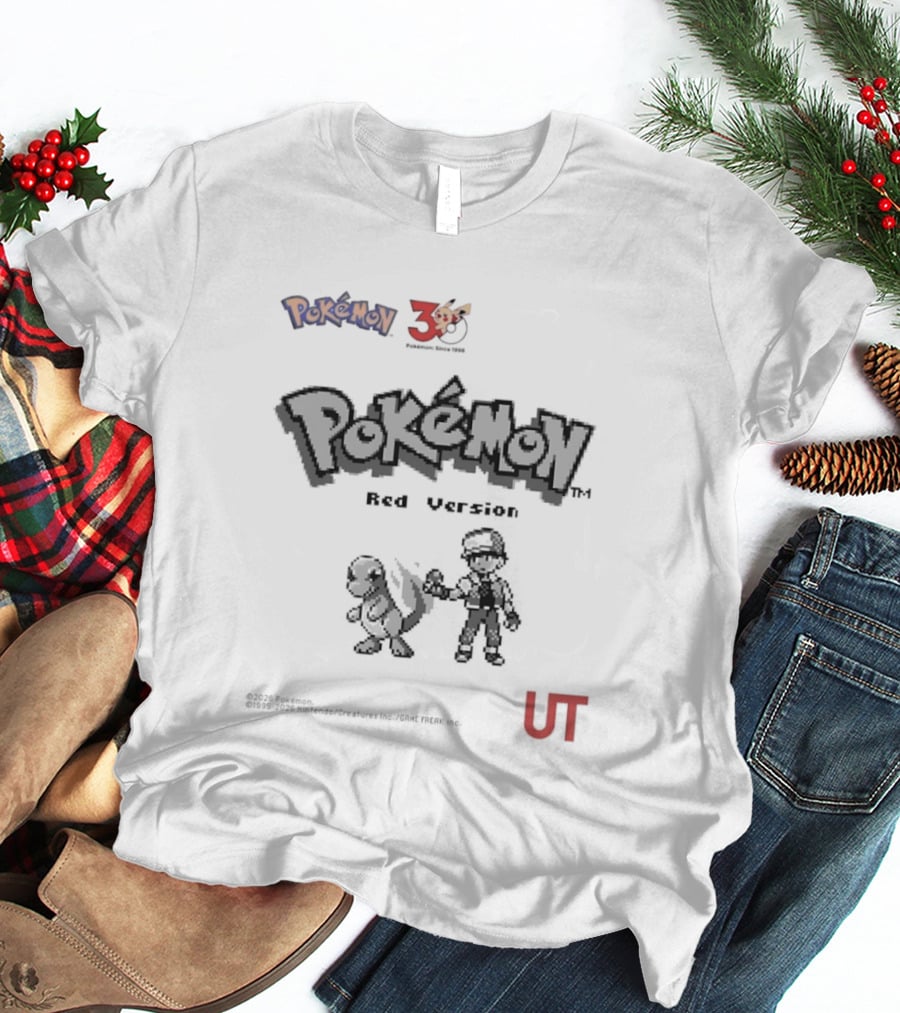 Pokemon Red Version 25th Anniversary Characters UT T-Shirt