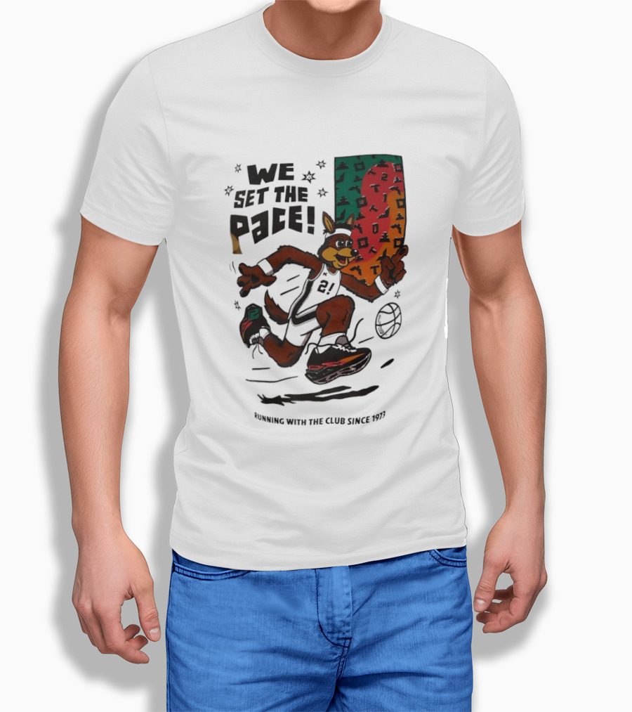 San Antonio Spurs We Set The Pace Running With The Club Since 1973 T-Shirt