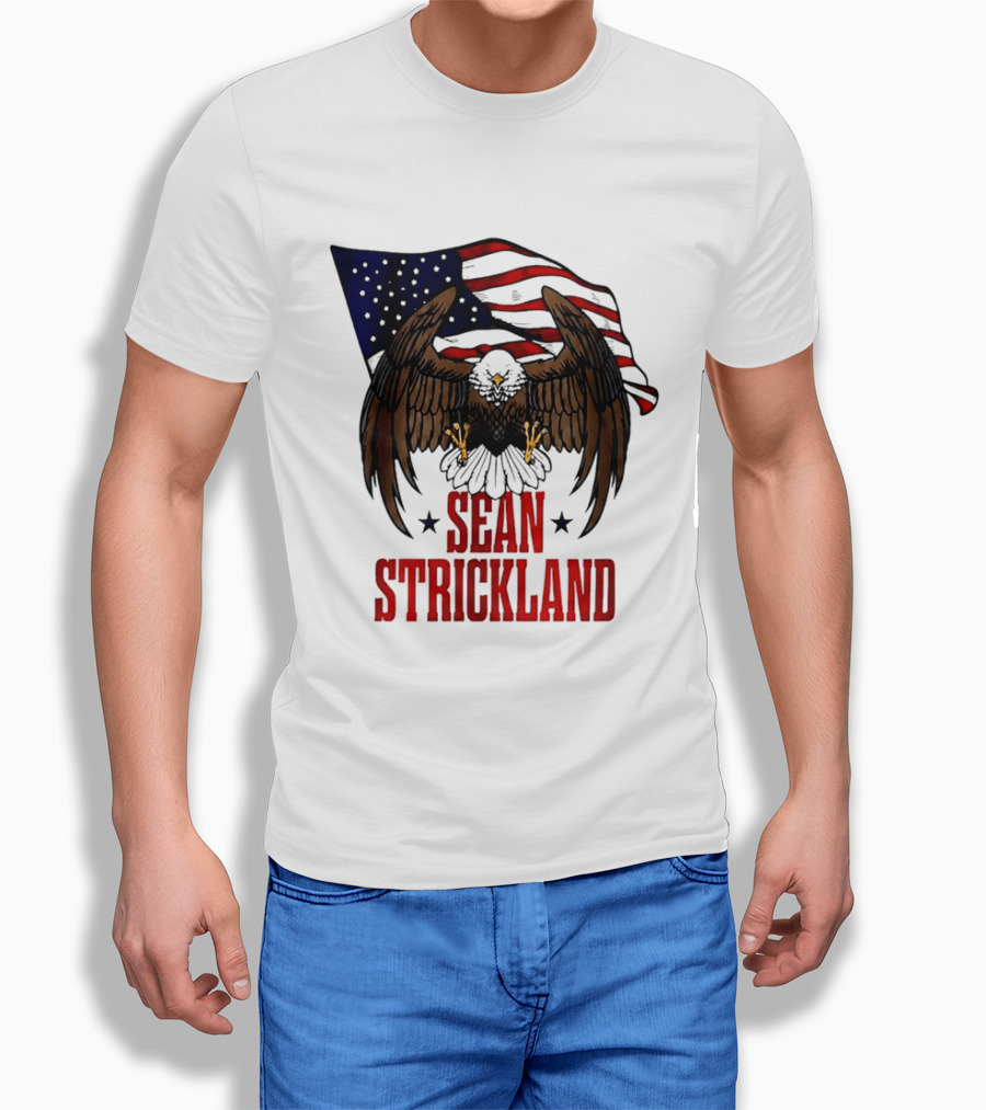 American Flag Eagle Sean Strickland UFC The Great American Hope T-Shirt