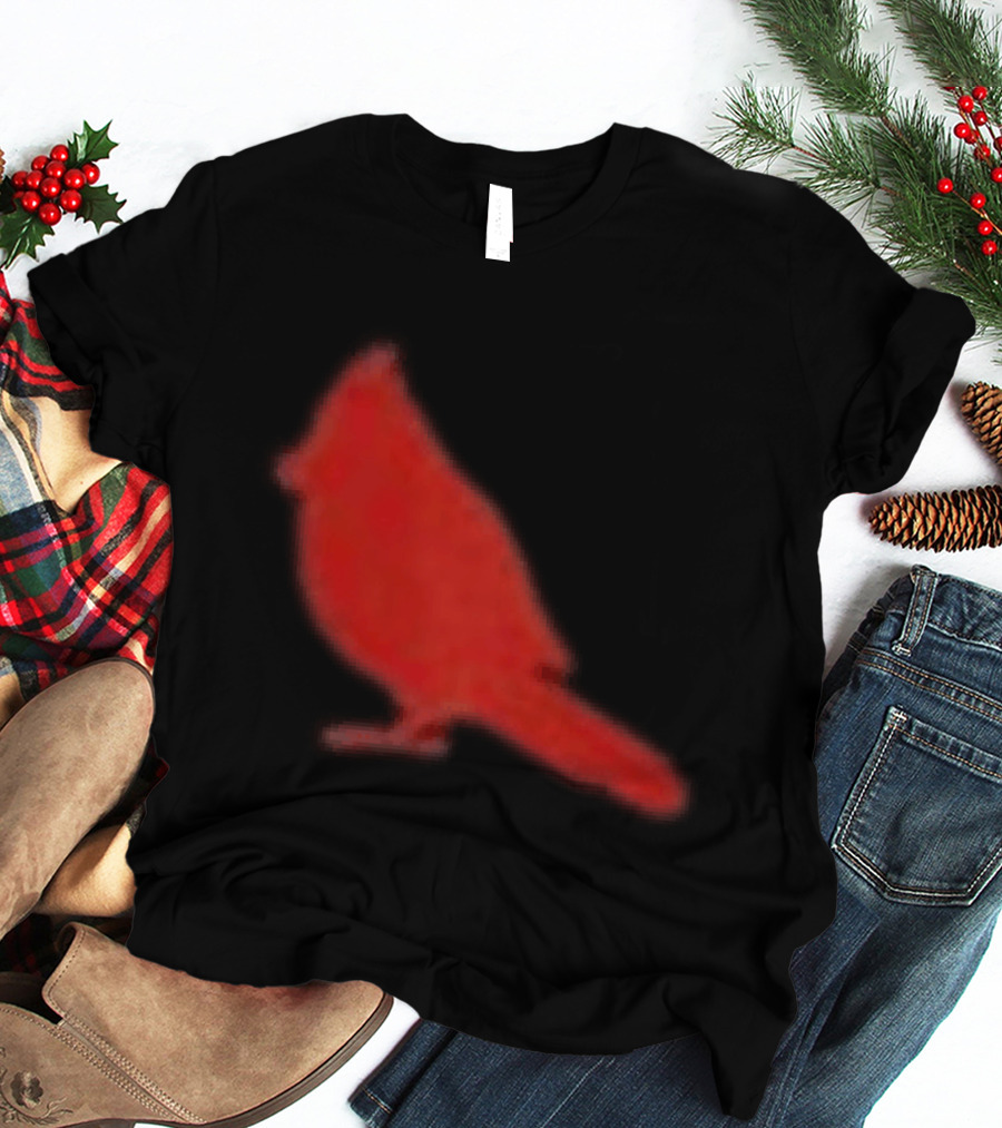 The Slumerican Cardinal Red Bird Stylized T-Shirt