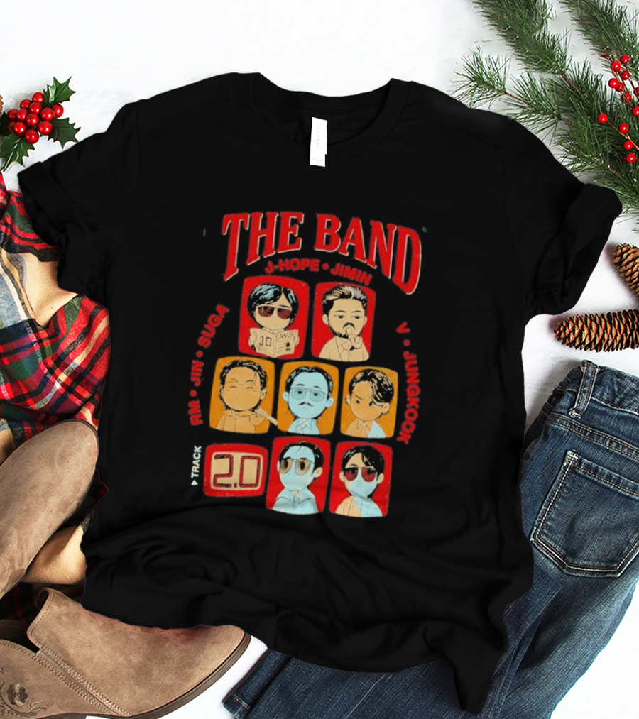 The Band RM Jin Suga J Hope Jimin V Jungkook 20 Arirang BTS World Tour 2.0 T-Shirt