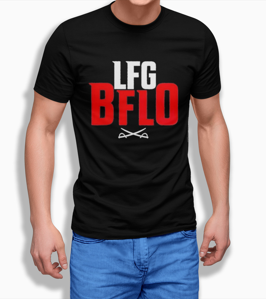 LFG BFLO Crossed Swords Hockey T-Shirt