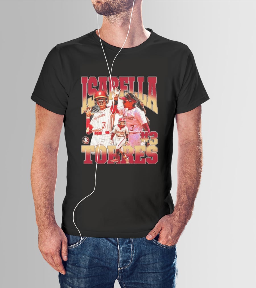 Isabella Torres Florida State Seminoles #3 Player Collage T-Shirt