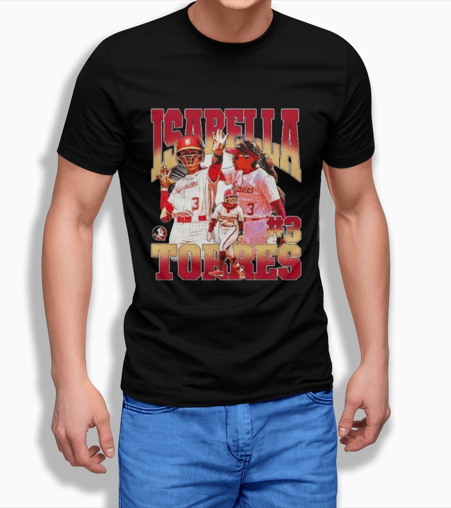 Isabella Torres Florida State Seminoles #3 Player Collage T-Shirt