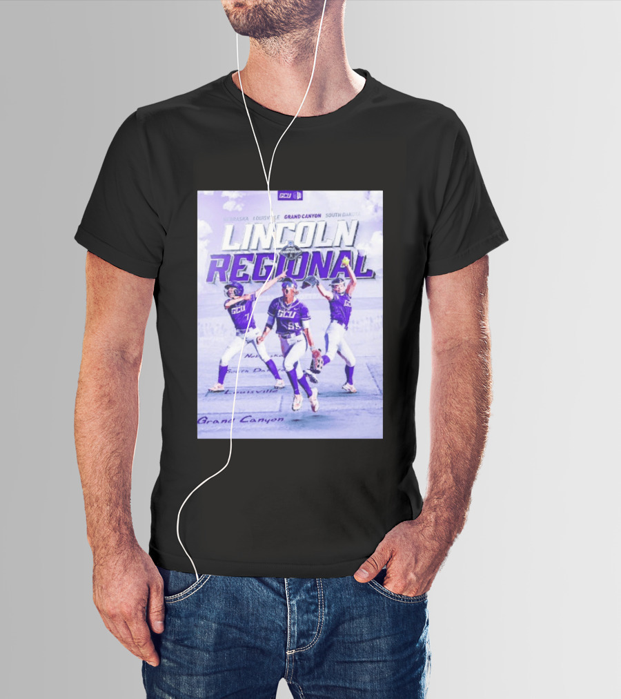 Grand Canyon Antelopes Softball Lincoln Regional Nebraska Louisville South Dakota GCU T-Shirt
