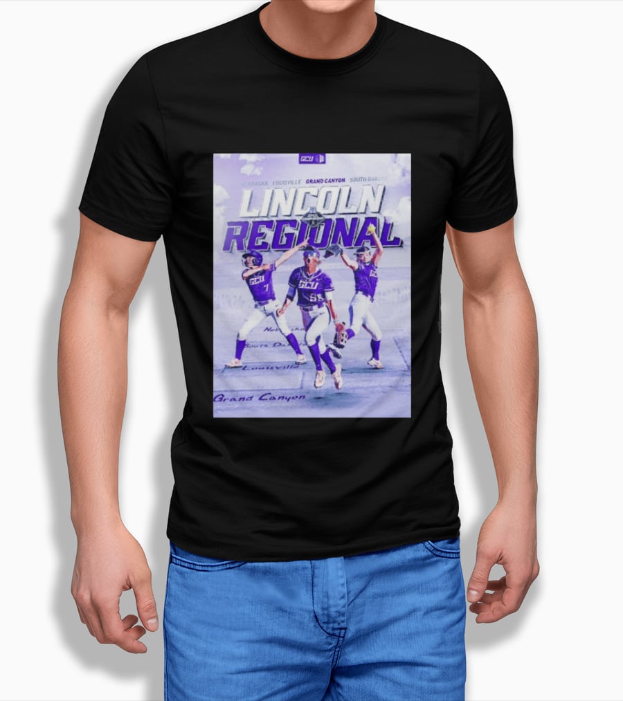 Grand Canyon Antelopes Softball Lincoln Regional Nebraska Louisville South Dakota GCU T-Shirt