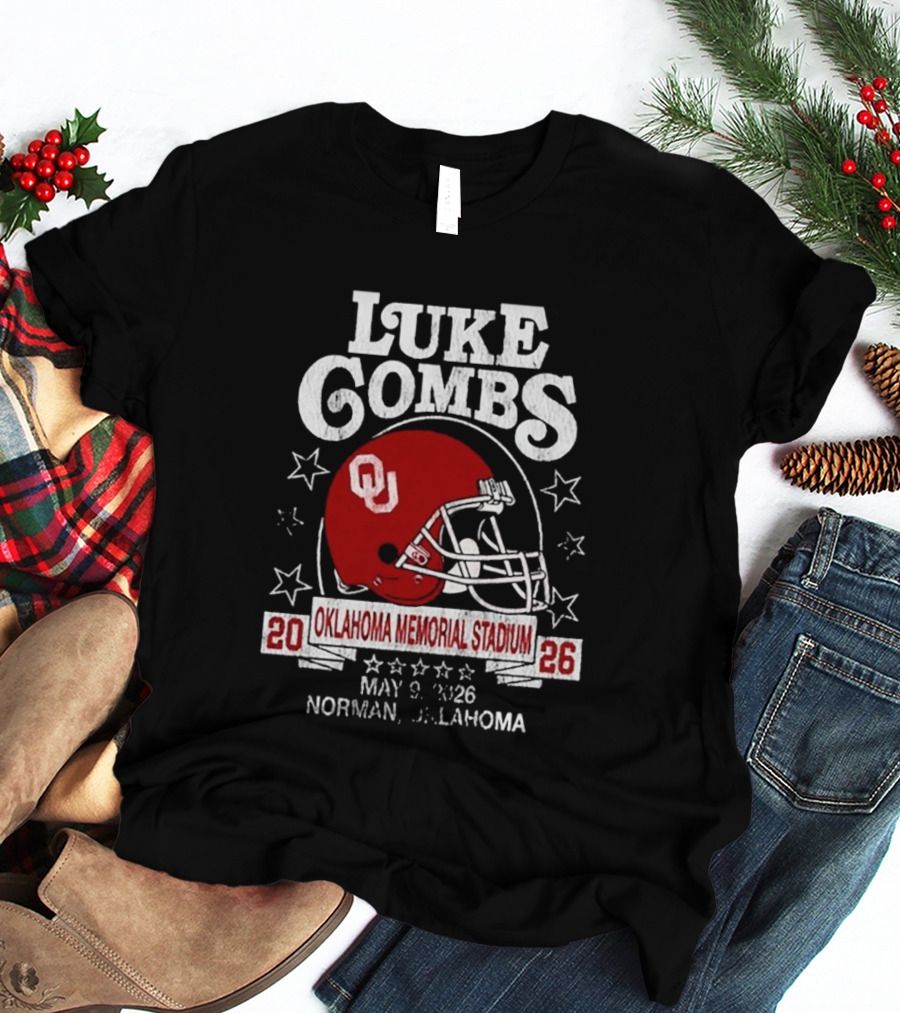 Luke Combs Oklahoma Memorial Stadium May 9 2026 Norman Oklahoma Tour T-Shirt