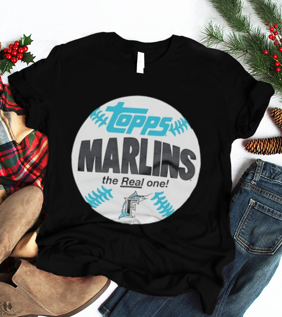 Topps Marlins The Real One MLB Miami T-Shirt