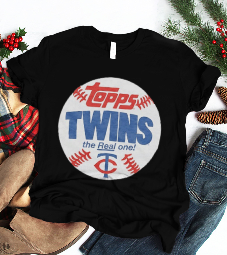 Minnesota Twins Topps The Real One Baseball Collection T-Shirt