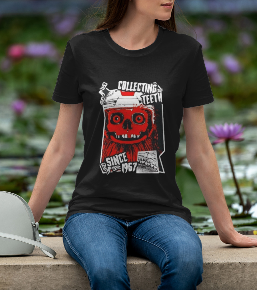 Philadelphia Flyers Gritty Collecting Teeth Since 1967 Monster Face Helmet T-Shirt