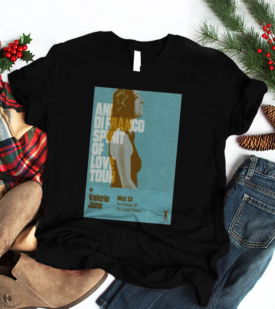 Ani DiFranco Spirit Of Love Tour May 10 Port Chester NY The Capitol Theatre Valerie June T-Shirt