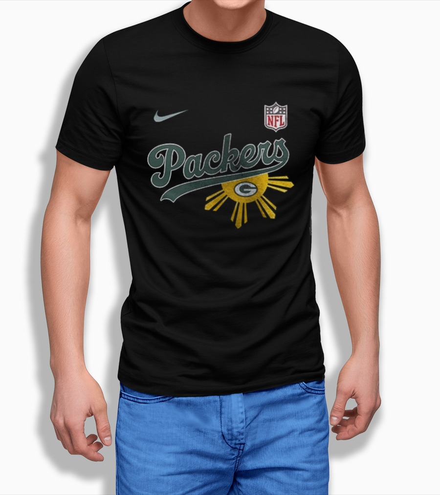 Nike NFL Green Bay Packers Filipino Sun Heritage T-Shirt
