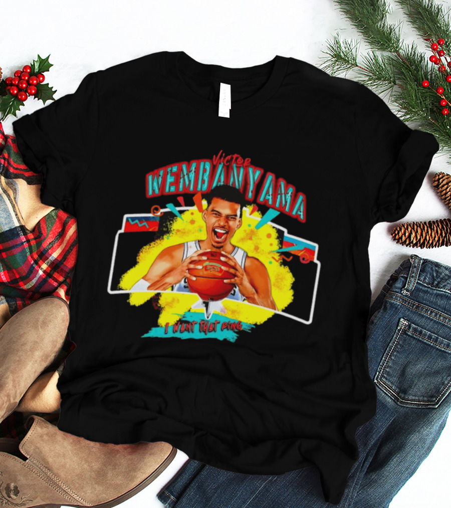 Victor Wembanyama I Want That Ring Spurs Basketball T-Shirt