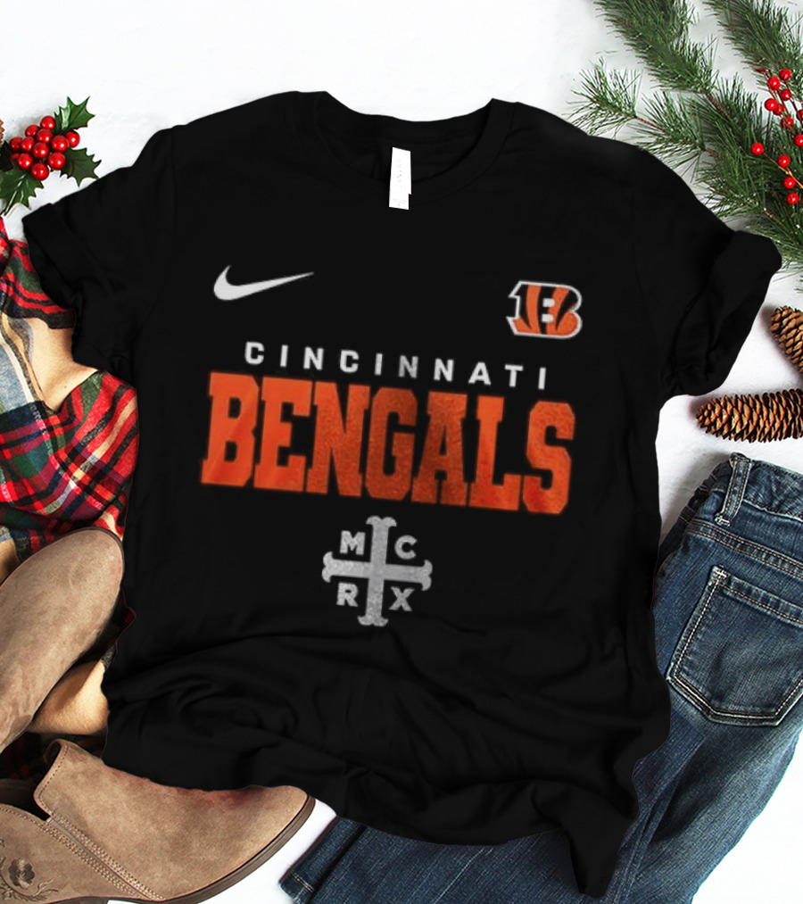 Cincinnati Bengals My Chemical Romance Black Parade Nike Collab T-Shirt