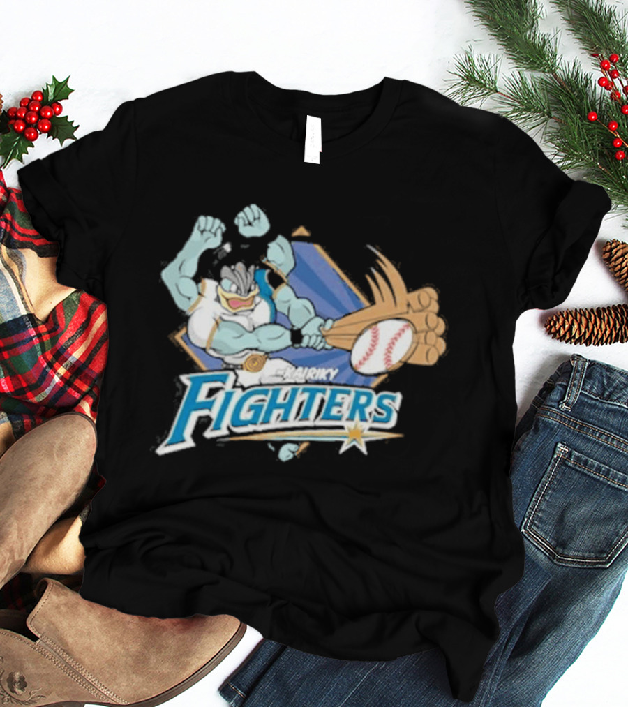 Hokkaido Nippon Ham Fighters Machamp Baseball T-Shirt