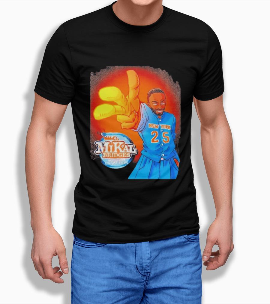 New York 25 Mikal Bridges No Longer Ghost Files T-Shirt