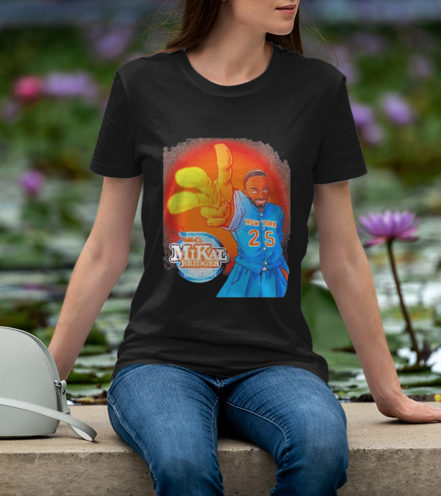 New York 25 Mikal Bridges No Longer Ghost Files T-Shirt