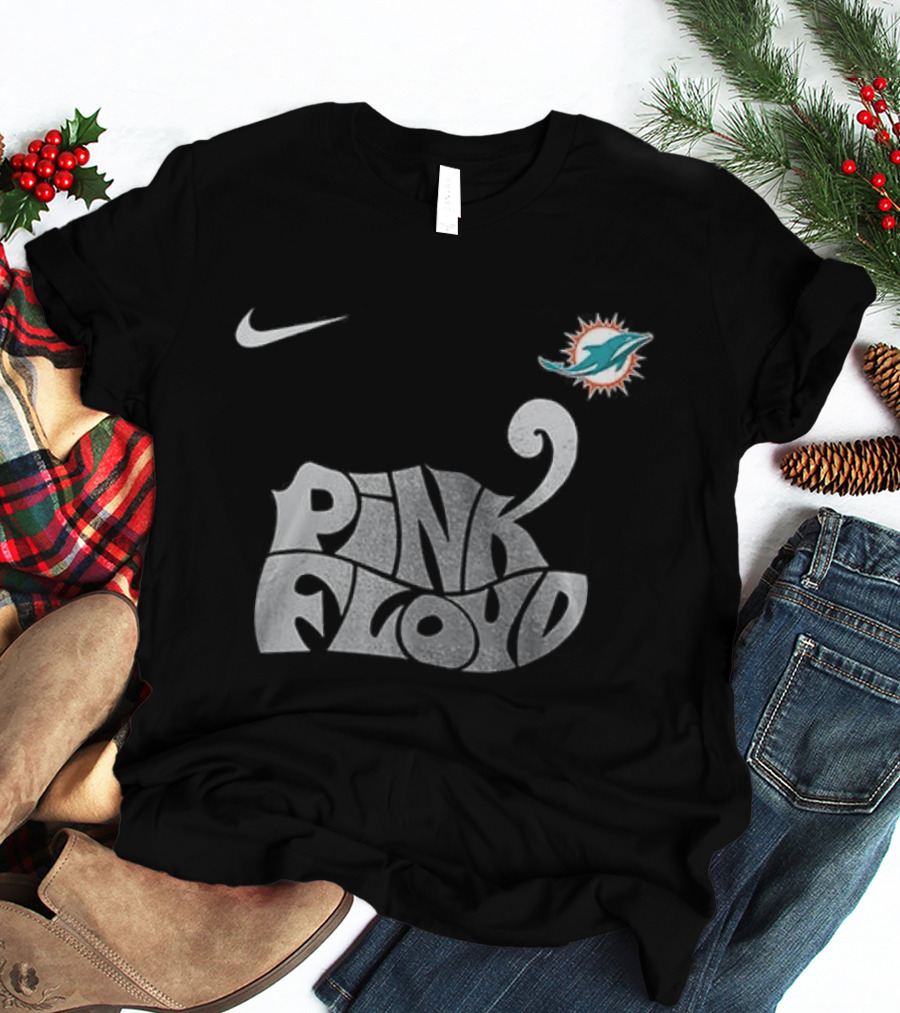 Nike Miami Dolphins Pink Floyd The Dark Side Of The Moon Collaboration T-Shirt