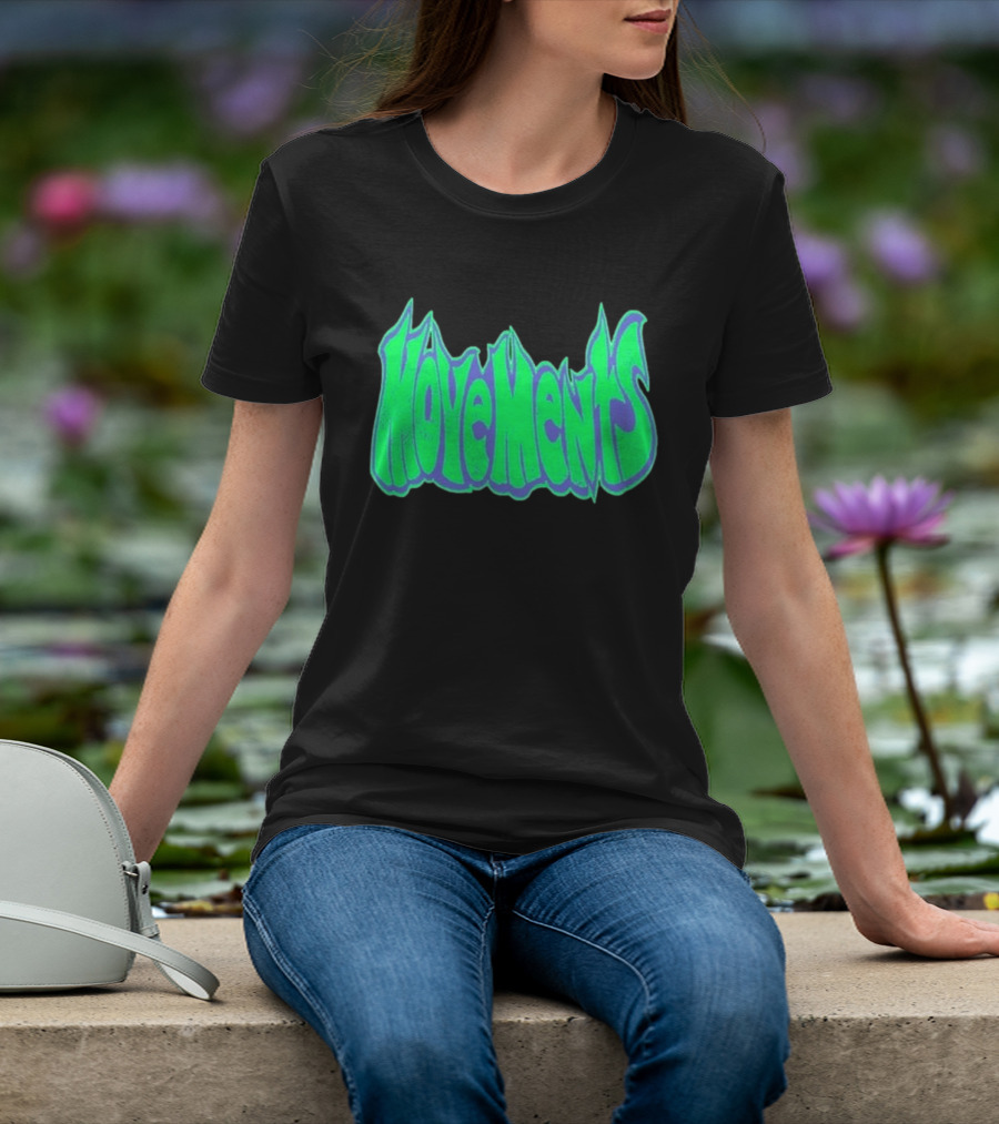 Movements Back In My Ways Neon Vaporwave Style Font T-Shirt