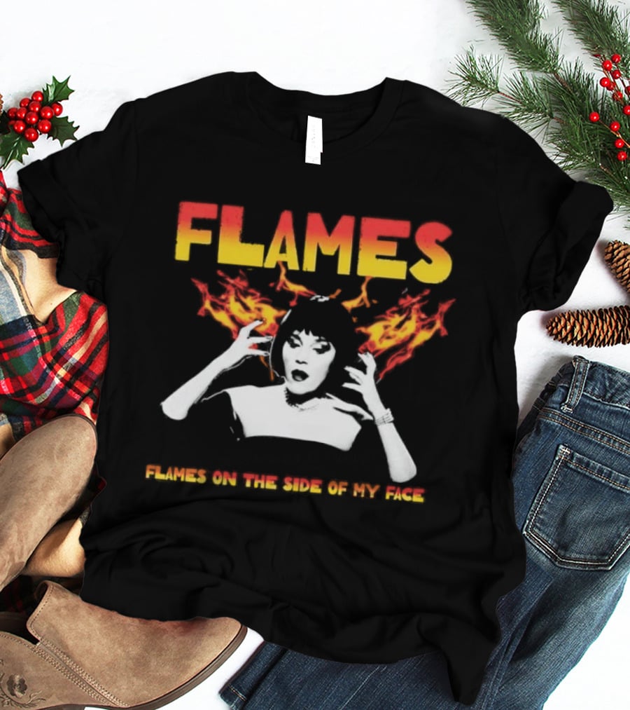 Mrs. White Flames On The Side Of My Face Clue Movie T-Shirt