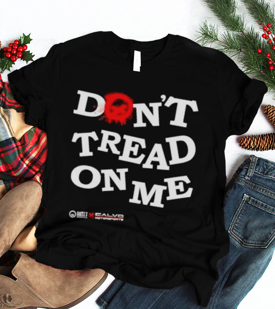 Quiet Racing Club Don't Tread On Me Skull T-Shirt
