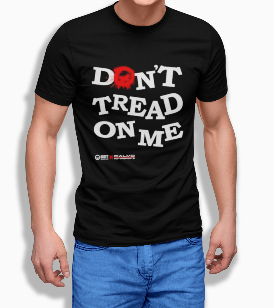 Quiet Racing Club Don't Tread On Me Skull T-Shirt