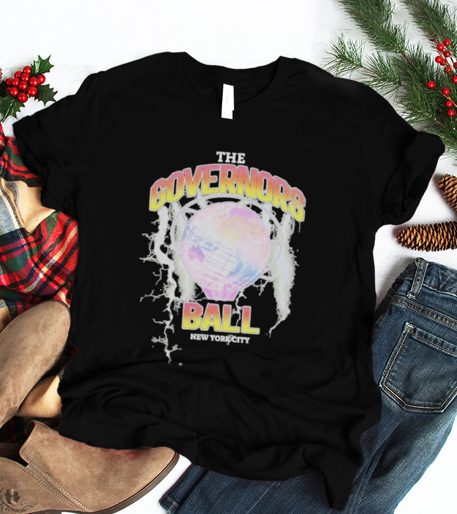 The Governors Ball New York City Lightning Globe Festival T-Shirt