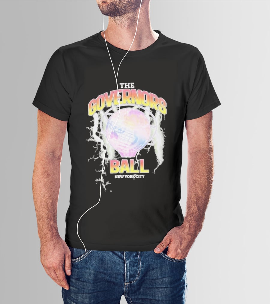 The Governors Ball New York City Lightning Globe Festival T-Shirt