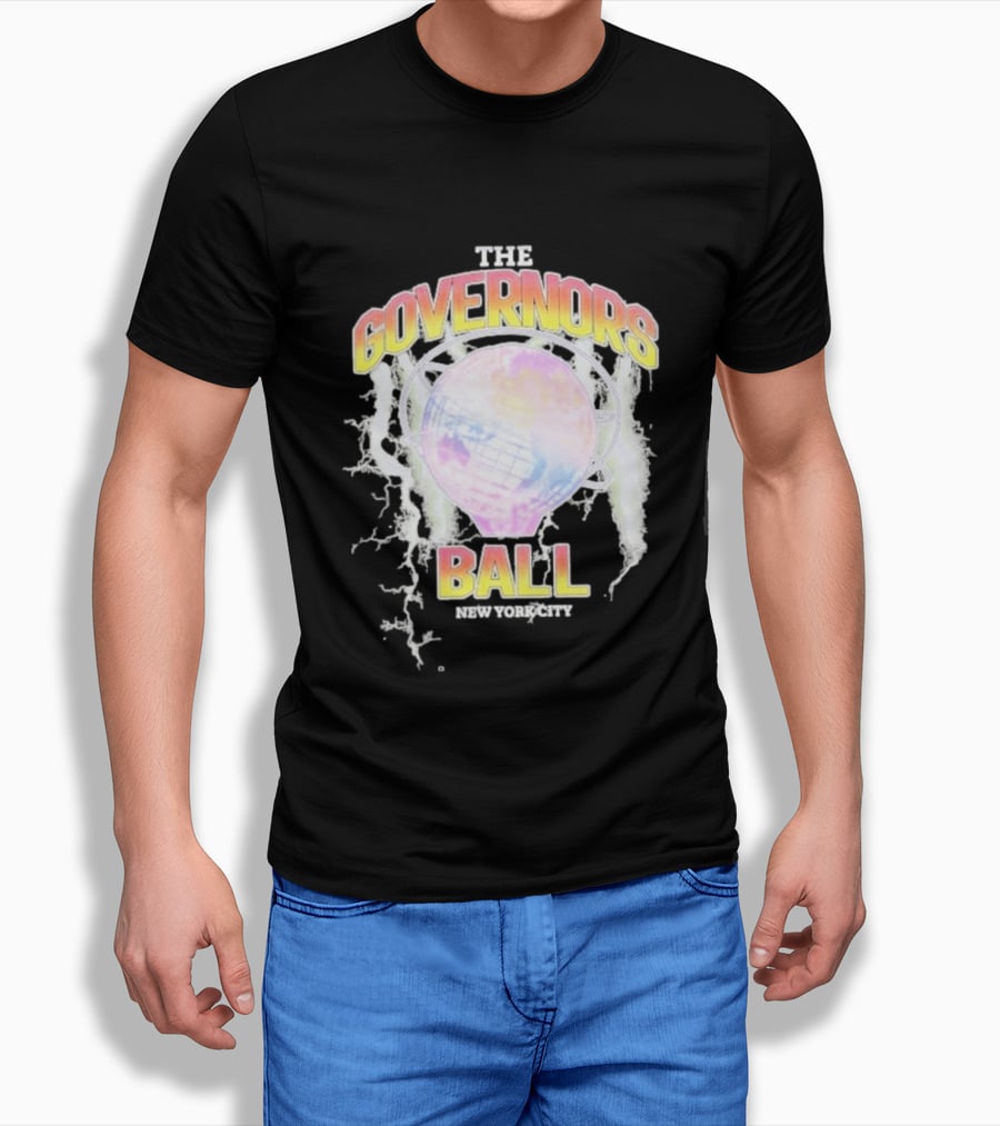 The Governors Ball New York City Lightning Globe Festival T-Shirt