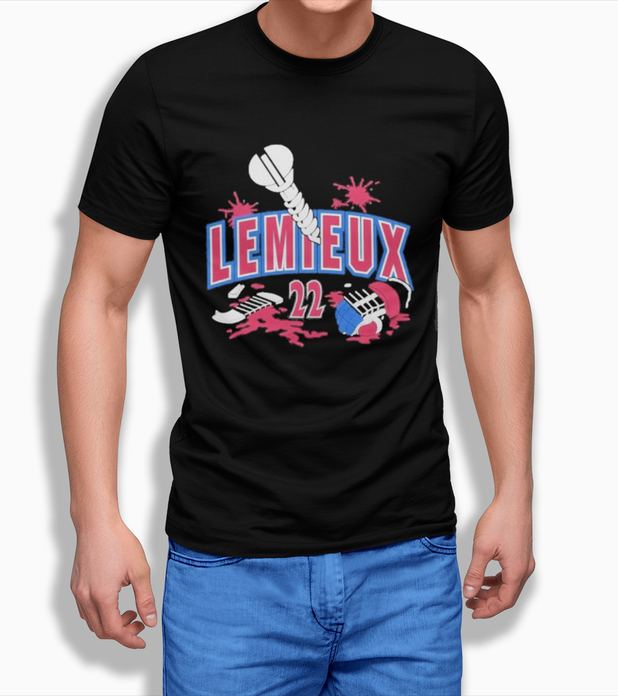 Lemieux 22 Screw Detroit Red Wings Hockey T-Shirt
